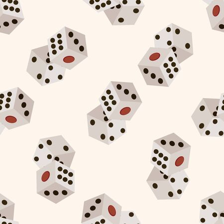 casino dice , cartoon seamless pattern backgroundの写真素材