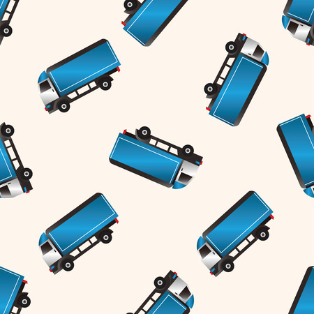 truck , cartoon seamless pattern backgroundの写真素材