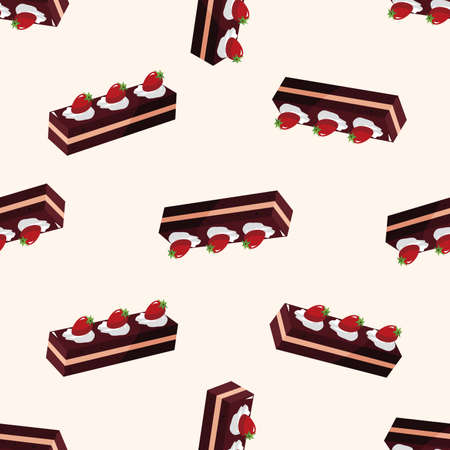decorating cake 10, cartoon seamless pattern backgroundの写真素材