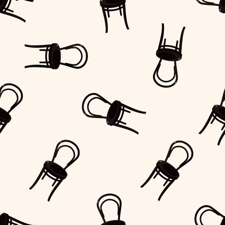 chair , cartoon sticker iconのイラスト素材