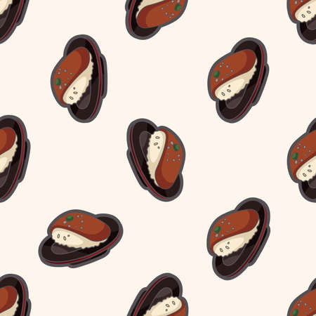 Japanese food sushi , cartoon sticker iconのイラスト素材