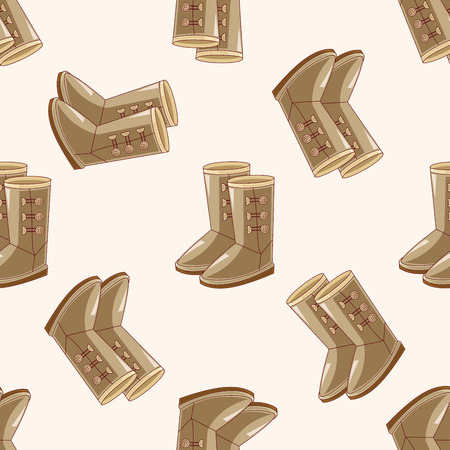 shoes boot style , cartoon sticker iconのイラスト素材