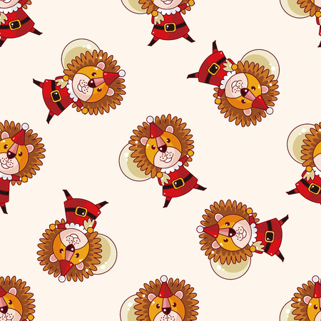 animal cartoon christmas style , cartoon sticker iconのイラスト素材