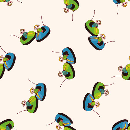 Amusement park facilities , cartoon sticker iconのイラスト素材