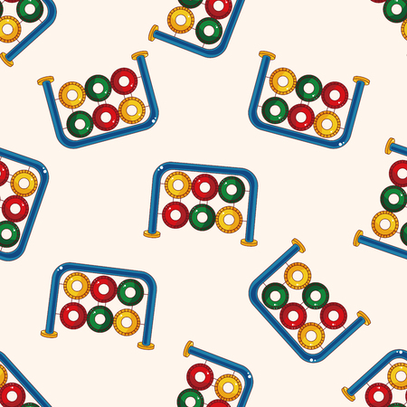 Amusement park facilities , cartoon sticker iconのイラスト素材