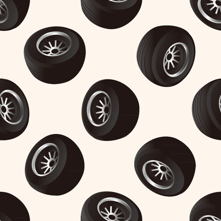 f1 racing , cartoon sticker iconのイラスト素材