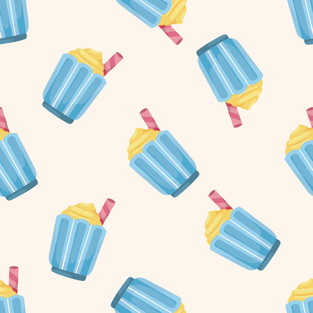 ice coffee drink , cartoon sticker iconのイラスト素材