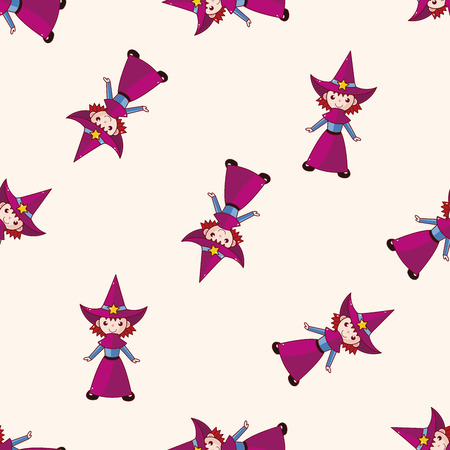 witch cartoon , cartoon sticker iconのイラスト素材