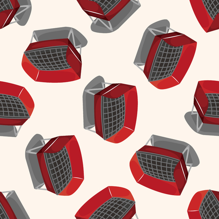 barbecue equipment ,seamless patternのイラスト素材