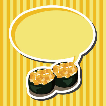 Sushi theme elementsのイラスト素材