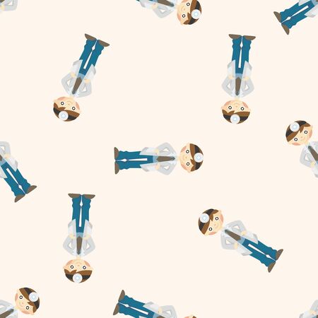 people theme doctor ,seamless patternのイラスト素材