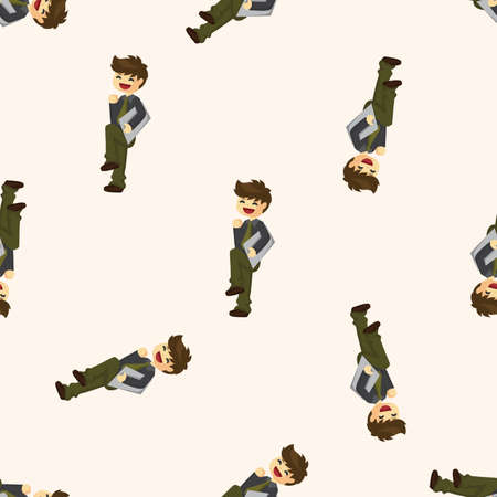 Office workers ,seamless patternのイラスト素材