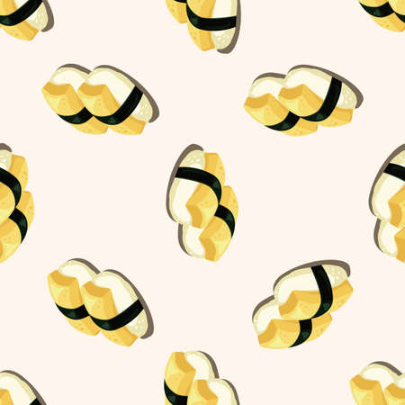 Sushi ,seamless patternのイラスト素材