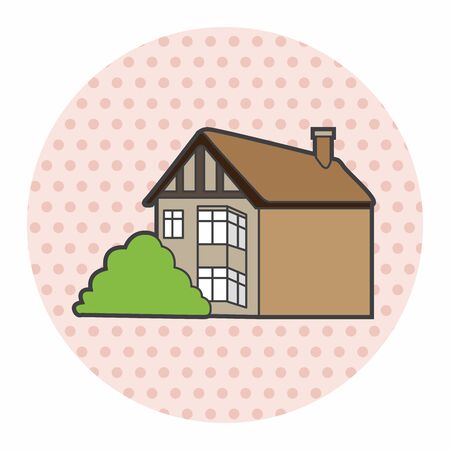 Building house theme elements,epsのイラスト素材