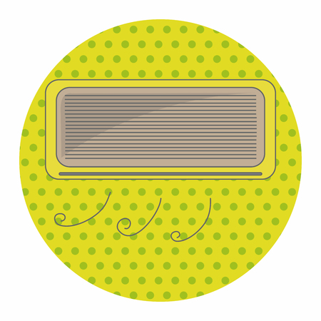 air conditioner theme elementsのイラスト素材