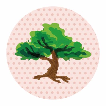 tree theme elements vector,epsのイラスト素材
