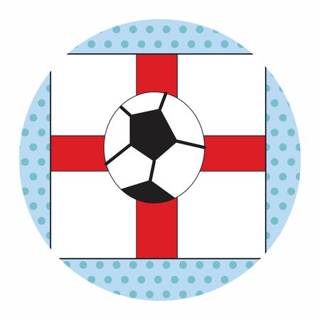 england soccer team flag theme elements vector,epsのイラスト素材