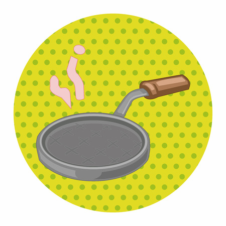 Kitchenware pan theme elements vector,epsのイラスト素材