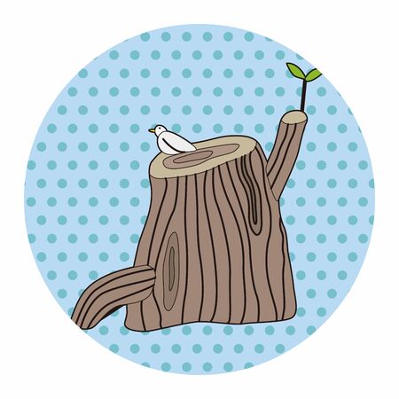 tree theme elements vector,epsのイラスト素材