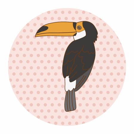 bird cartoon theme elements vectorのイラスト素材
