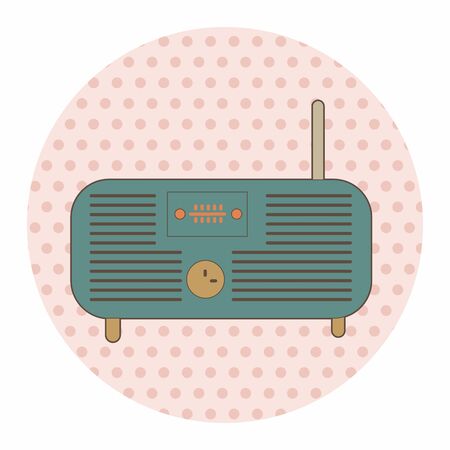 radio theme elements vector,epsのイラスト素材