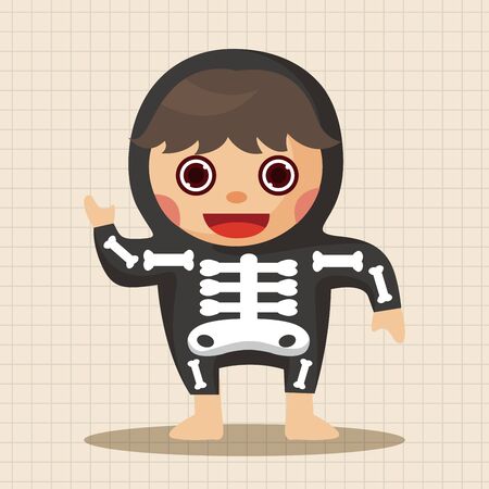 party cartoon costume theme elementsのイラスト素材