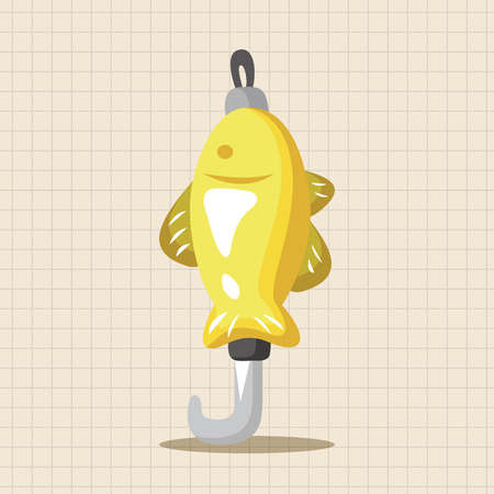 Fishing bait theme elementsのイラスト素材