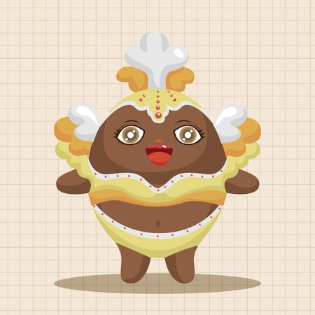 Carnival Dancer theme elementsのイラスト素材