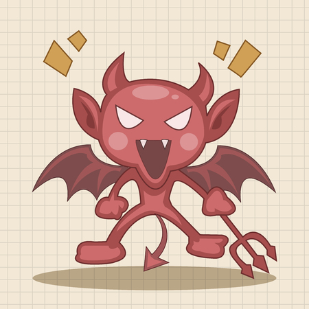 bizarre monster theme elementsのイラスト素材