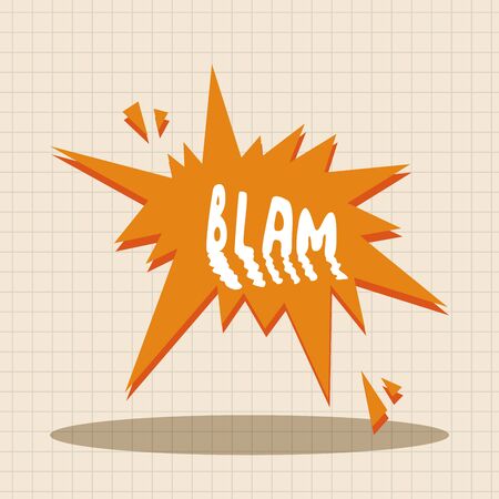message word blam theme elementsのイラスト素材