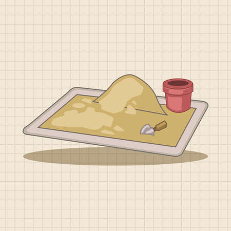 Amusement park facilities theme elementsのイラスト素材