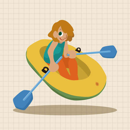 Water Sports theme elementsのイラスト素材