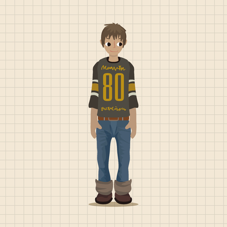 people theme elements vector, epsのイラスト素材