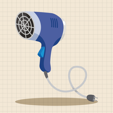 hair products theme hair dryer elementsのイラスト素材