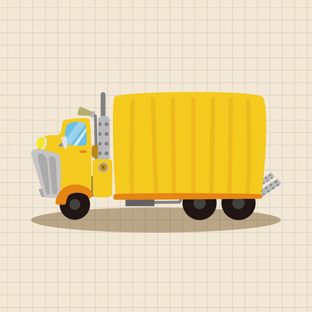 transportation truck theme elementsのイラスト素材
