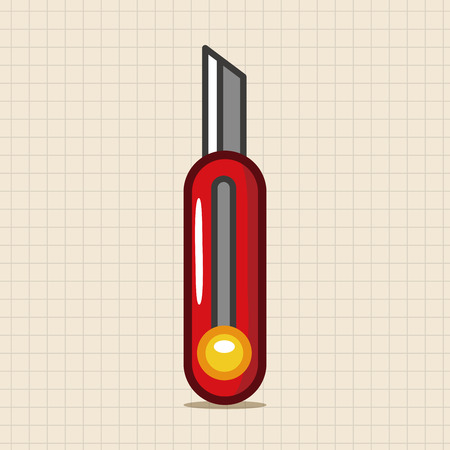utility knife theme elementsのイラスト素材