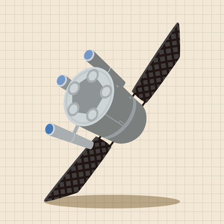 Space Satellite theme elementsのイラスト素材