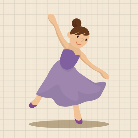 dancer theme elements vector,epsのイラスト素材