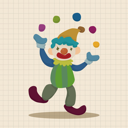 clowns theme elements vector,epsのイラスト素材