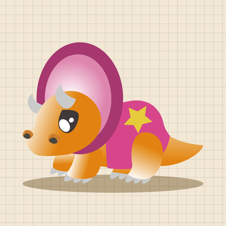 dinosaur cartoon theme elements vector,epsのイラスト素材