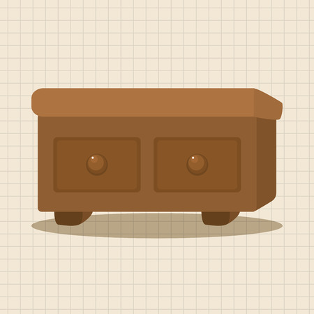 furniture cabinet theme elementsのイラスト素材
