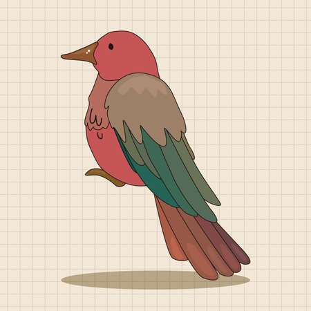 bird cartoon theme elements vector,epsのイラスト素材