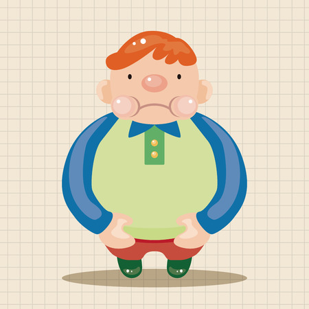 fatty theme elementsのイラスト素材