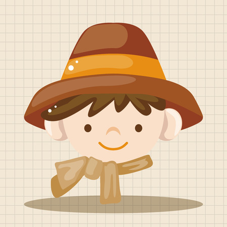 Explorers theme elementsのイラスト素材