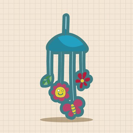 baby hanging theme elementsのイラスト素材