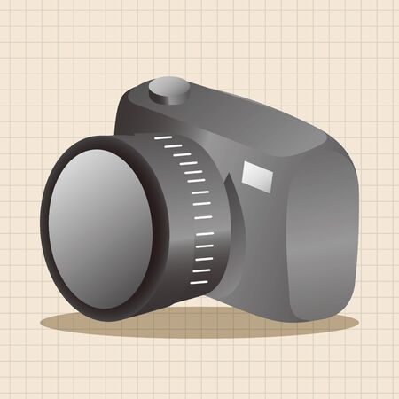 camera theme elementsのイラスト素材