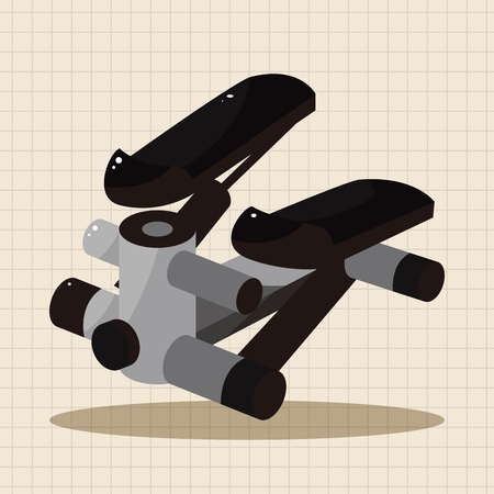 Fitness Equipment theme elementsのイラスト素材