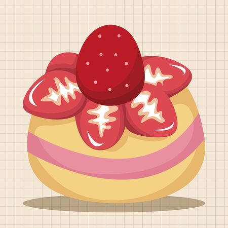 decorating cake theme elementsのイラスト素材