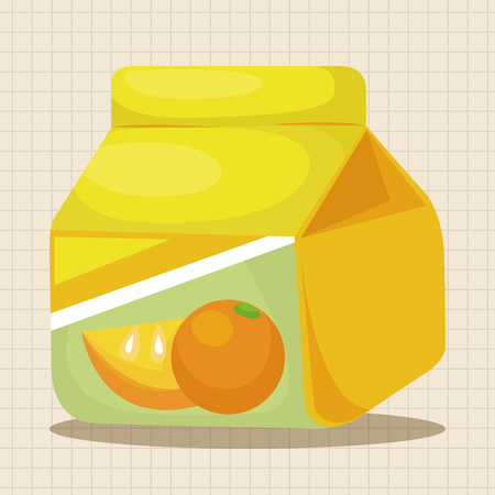 juice drink theme elementsのイラスト素材