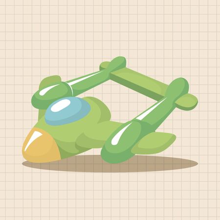 transportation airplane theme elementsのイラスト素材